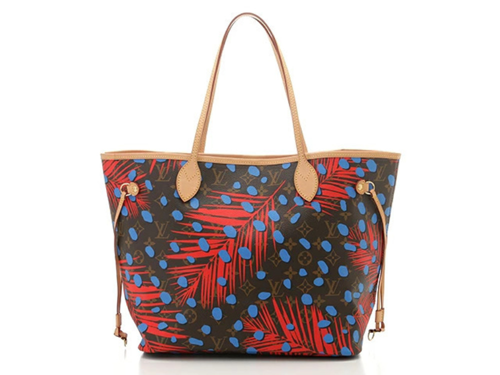 LOUIS VUITTON Neverfull Tote Bag Monogram Jungle Dot